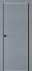 Товар Межкомнатная дверь P-1 кромка ABS черная c 4-х ст. Серый матовый